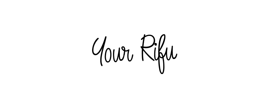 How to Draw Your Rifu signature style? Angelique-Rose-font-FFP is a latest design signature styles for name Your Rifu. Your Rifu signature style 5 images and pictures png