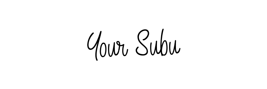 You should practise on your own different ways (Angelique-Rose-font-FFP) to write your name (Your Subu) in signature. don't let someone else do it for you. Your Subu signature style 5 images and pictures png