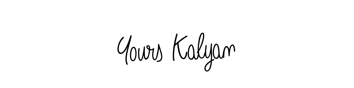 Make a short Yours Kalyan signature style. Manage your documents anywhere anytime using Angelique-Rose-font-FFP. Create and add eSignatures, submit forms, share and send files easily. Yours Kalyan signature style 5 images and pictures png