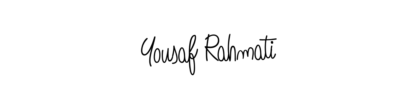 Make a short Yousaf Rahmati signature style. Manage your documents anywhere anytime using Angelique-Rose-font-FFP. Create and add eSignatures, submit forms, share and send files easily. Yousaf Rahmati signature style 5 images and pictures png