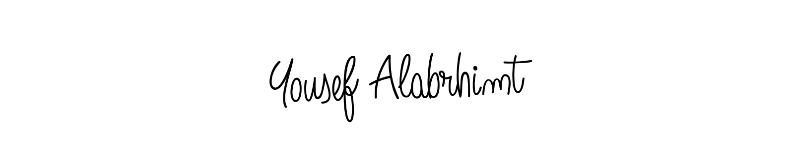 Design your own signature with our free online signature maker. With this signature software, you can create a handwritten (Angelique-Rose-font-FFP) signature for name Yousef Alabrhimt. Yousef Alabrhimt signature style 5 images and pictures png