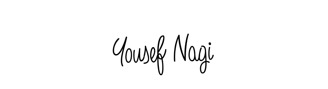 Design your own signature with our free online signature maker. With this signature software, you can create a handwritten (Angelique-Rose-font-FFP) signature for name Yousef Nagi. Yousef Nagi signature style 5 images and pictures png