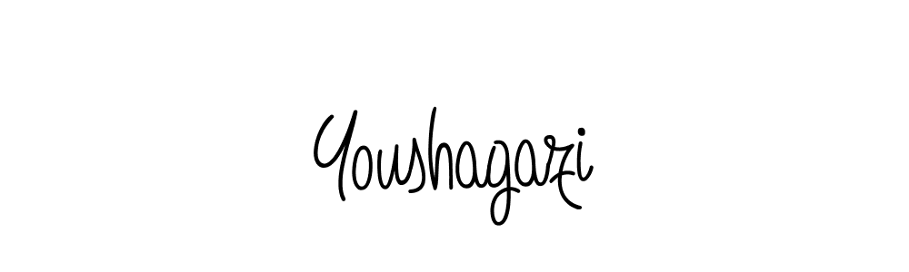 Youshagazi stylish signature style. Best Handwritten Sign (Angelique-Rose-font-FFP) for my name. Handwritten Signature Collection Ideas for my name Youshagazi. Youshagazi signature style 5 images and pictures png