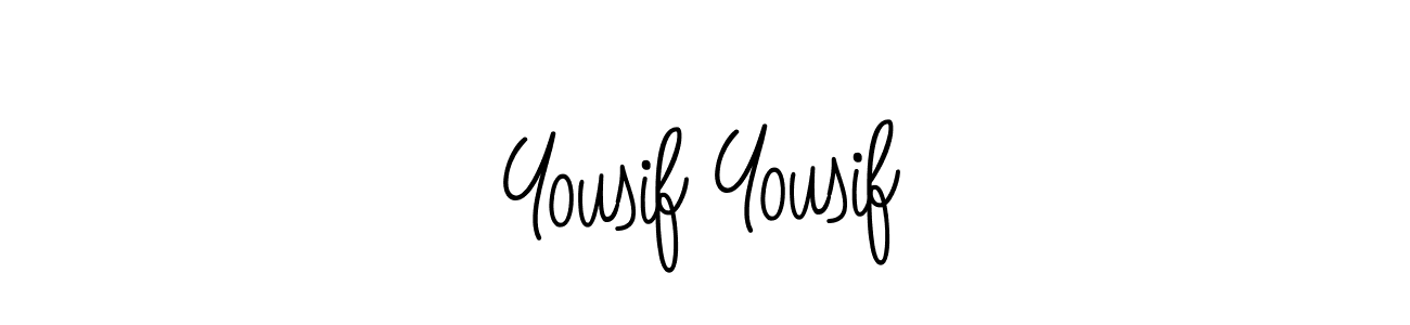 Make a beautiful signature design for name Yousif Yousif. With this signature (Angelique-Rose-font-FFP) style, you can create a handwritten signature for free. Yousif Yousif signature style 5 images and pictures png