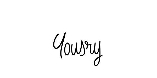 Yousry stylish signature style. Best Handwritten Sign (Angelique-Rose-font-FFP) for my name. Handwritten Signature Collection Ideas for my name Yousry. Yousry signature style 5 images and pictures png