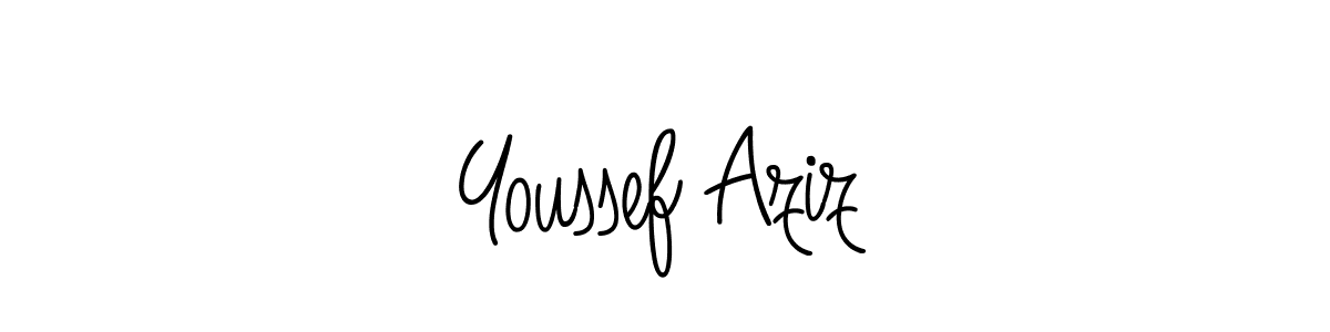 How to make Youssef Aziz signature? Angelique-Rose-font-FFP is a professional autograph style. Create handwritten signature for Youssef Aziz name. Youssef Aziz signature style 5 images and pictures png