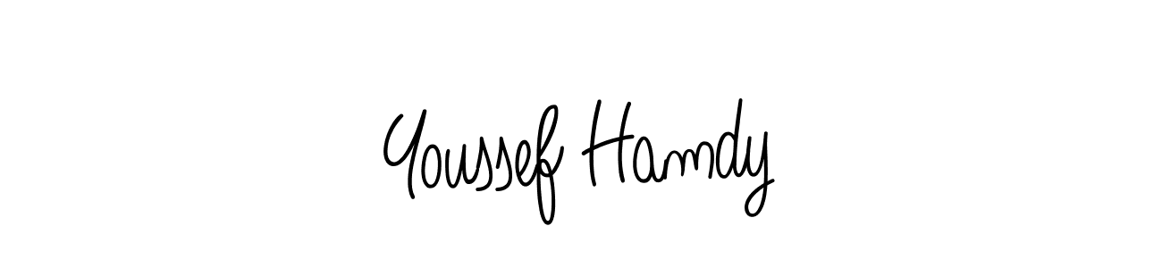 Design your own signature with our free online signature maker. With this signature software, you can create a handwritten (Angelique-Rose-font-FFP) signature for name Youssef Hamdy. Youssef Hamdy signature style 5 images and pictures png