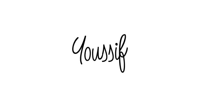 Youssif stylish signature style. Best Handwritten Sign (Angelique-Rose-font-FFP) for my name. Handwritten Signature Collection Ideas for my name Youssif. Youssif signature style 5 images and pictures png