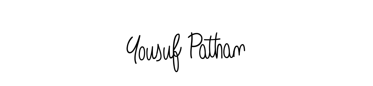 Design your own signature with our free online signature maker. With this signature software, you can create a handwritten (Angelique-Rose-font-FFP) signature for name Yousuf Pathan. Yousuf Pathan signature style 5 images and pictures png