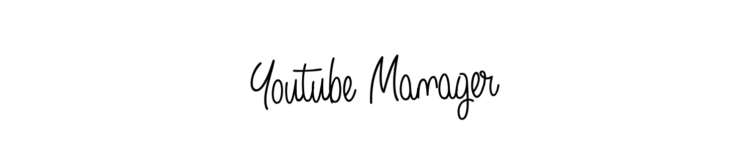 How to make Youtube Manager name signature. Use Angelique-Rose-font-FFP style for creating short signs online. This is the latest handwritten sign. Youtube Manager signature style 5 images and pictures png