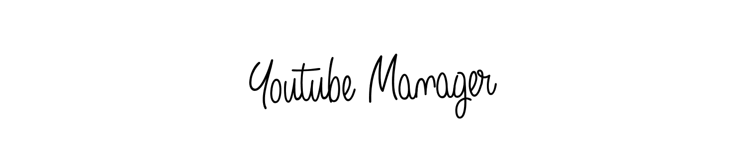 How to make Youtube Manager name signature. Use Angelique-Rose-font-FFP style for creating short signs online. This is the latest handwritten sign. Youtube Manager signature style 5 images and pictures png