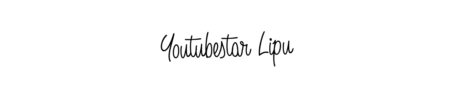 How to make Youtubestar Lipu name signature. Use Angelique-Rose-font-FFP style for creating short signs online. This is the latest handwritten sign. Youtubestar Lipu signature style 5 images and pictures png