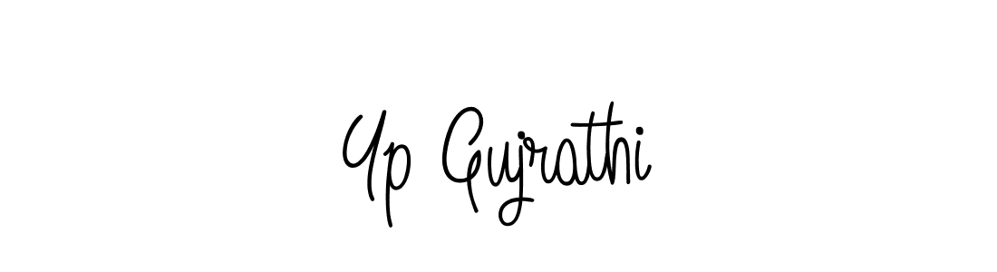 Make a beautiful signature design for name Yp Gujrathi. With this signature (Angelique-Rose-font-FFP) style, you can create a handwritten signature for free. Yp Gujrathi signature style 5 images and pictures png