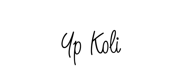 Make a beautiful signature design for name Yp Koli. With this signature (Angelique-Rose-font-FFP) style, you can create a handwritten signature for free. Yp Koli signature style 5 images and pictures png