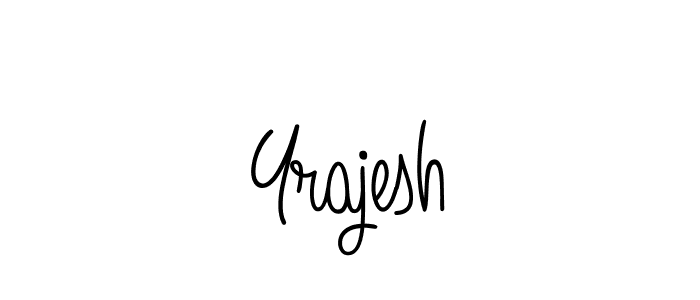 How to Draw Yrajesh signature style? Angelique-Rose-font-FFP is a latest design signature styles for name Yrajesh. Yrajesh signature style 5 images and pictures png