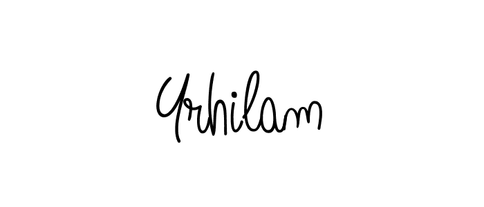 if you are searching for the best signature style for your name Yrhilam. so please give up your signature search. here we have designed multiple signature styles  using Angelique-Rose-font-FFP. Yrhilam signature style 5 images and pictures png