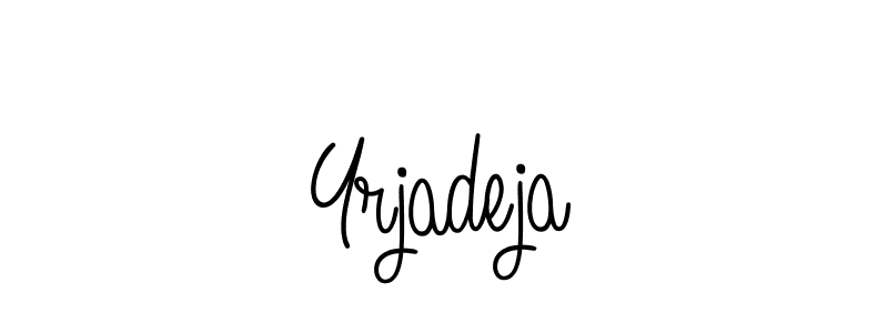 Yrjadeja stylish signature style. Best Handwritten Sign (Angelique-Rose-font-FFP) for my name. Handwritten Signature Collection Ideas for my name Yrjadeja. Yrjadeja signature style 5 images and pictures png