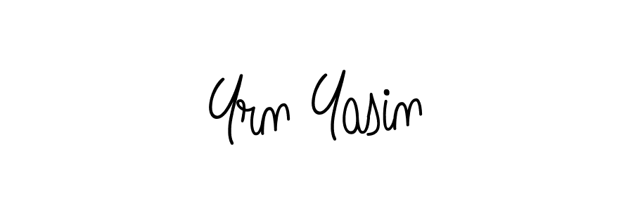 Also we have Yrn Yasin name is the best signature style. Create professional handwritten signature collection using Angelique-Rose-font-FFP autograph style. Yrn Yasin signature style 5 images and pictures png