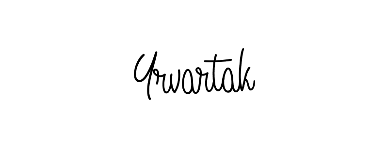 How to make Yrvartak name signature. Use Angelique-Rose-font-FFP style for creating short signs online. This is the latest handwritten sign. Yrvartak signature style 5 images and pictures png