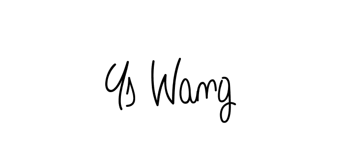 if you are searching for the best signature style for your name Ys Wang. so please give up your signature search. here we have designed multiple signature styles  using Angelique-Rose-font-FFP. Ys Wang signature style 5 images and pictures png