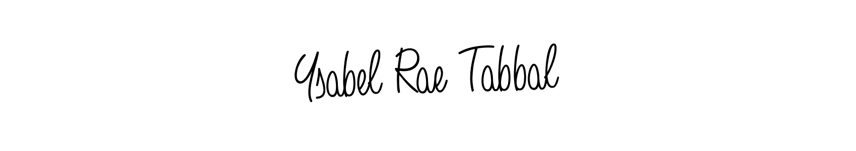 Ysabel Rae Tabbal stylish signature style. Best Handwritten Sign (Angelique-Rose-font-FFP) for my name. Handwritten Signature Collection Ideas for my name Ysabel Rae Tabbal. Ysabel Rae Tabbal signature style 5 images and pictures png