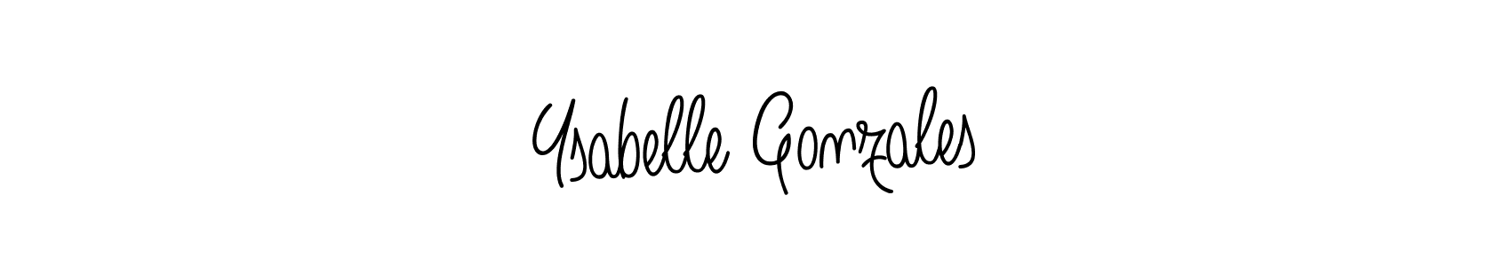 The best way (Angelique-Rose-font-FFP) to make a short signature is to pick only two or three words in your name. The name Ysabelle Gonzales include a total of six letters. For converting this name. Ysabelle Gonzales signature style 5 images and pictures png