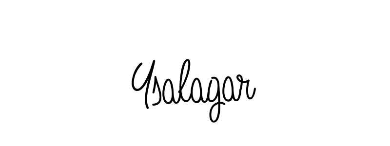 Make a beautiful signature design for name Ysalagar. With this signature (Angelique-Rose-font-FFP) style, you can create a handwritten signature for free. Ysalagar signature style 5 images and pictures png