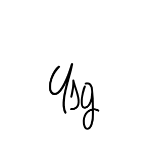 Create a beautiful signature design for name Ysg. With this signature (Angelique-Rose-font-FFP) fonts, you can make a handwritten signature for free. Ysg signature style 5 images and pictures png