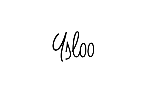 How to make Ysloo signature? Angelique-Rose-font-FFP is a professional autograph style. Create handwritten signature for Ysloo name. Ysloo signature style 5 images and pictures png