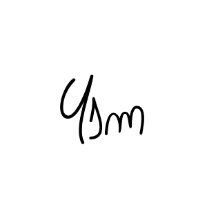 Use a signature maker to create a handwritten signature online. With this signature software, you can design (Angelique-Rose-font-FFP) your own signature for name Ysm. Ysm signature style 5 images and pictures png