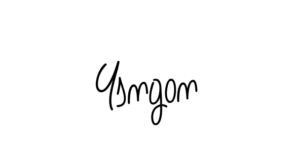 Design your own signature with our free online signature maker. With this signature software, you can create a handwritten (Angelique-Rose-font-FFP) signature for name Ysngon. Ysngon signature style 5 images and pictures png