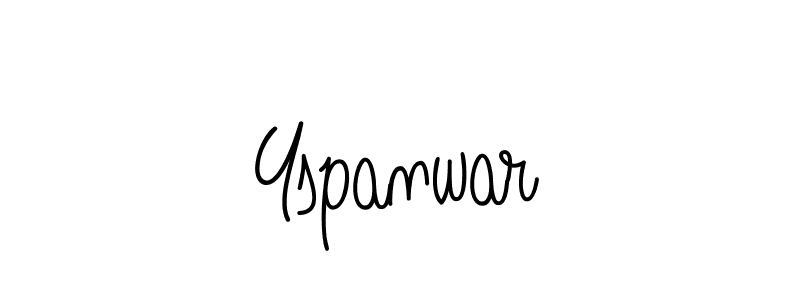 Make a beautiful signature design for name Yspanwar. With this signature (Angelique-Rose-font-FFP) style, you can create a handwritten signature for free. Yspanwar signature style 5 images and pictures png