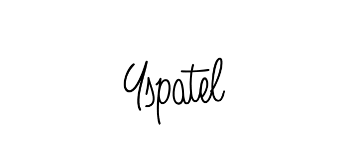 Yspatel stylish signature style. Best Handwritten Sign (Angelique-Rose-font-FFP) for my name. Handwritten Signature Collection Ideas for my name Yspatel. Yspatel signature style 5 images and pictures png