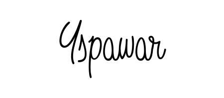 Create your official email sign-off with Yspawar name in Angelique-Rose-font-FFP style. Crisp, clean, and perfectly legible across all screens. Yspawar signature style 5 images and pictures png