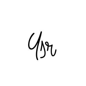 Make a beautiful signature design for name Ysr. With this signature (Angelique-Rose-font-FFP) style, you can create a handwritten signature for free. Ysr signature style 5 images and pictures png