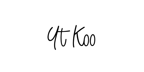 It looks lik you need a new signature style for name Yt Koo. Design unique handwritten (Angelique-Rose-font-FFP) signature with our free signature maker in just a few clicks. Yt Koo signature style 5 images and pictures png