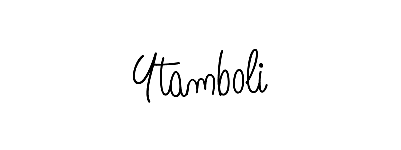 Ytamboli stylish signature style. Best Handwritten Sign (Angelique-Rose-font-FFP) for my name. Handwritten Signature Collection Ideas for my name Ytamboli. Ytamboli signature style 5 images and pictures png
