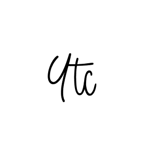 Design your own signature with our free online signature maker. With this signature software, you can create a handwritten (Angelique-Rose-font-FFP) signature for name Ytc. Ytc signature style 5 images and pictures png