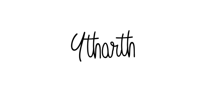 You should practise on your own different ways (Angelique-Rose-font-FFP) to write your name (Ytharth) in signature. don't let someone else do it for you. Ytharth signature style 5 images and pictures png