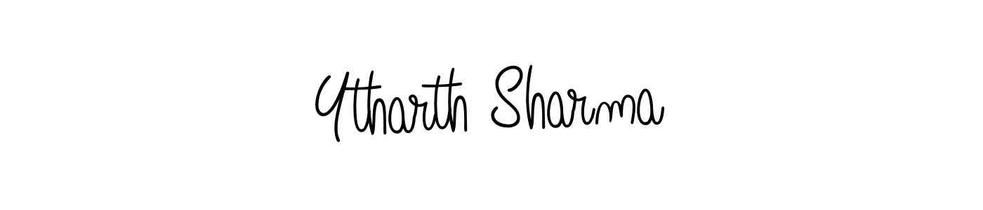 Design your own signature with our free online signature maker. With this signature software, you can create a handwritten (Angelique-Rose-font-FFP) signature for name Ytharth Sharma. Ytharth Sharma signature style 5 images and pictures png