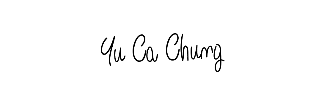 How to make Yu Ca Chung signature? Angelique-Rose-font-FFP is a professional autograph style. Create handwritten signature for Yu Ca Chung name. Yu Ca Chung signature style 5 images and pictures png