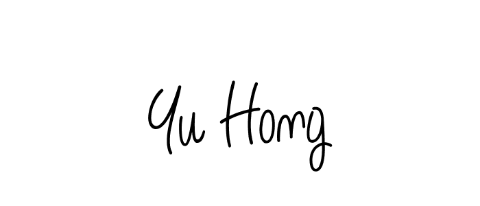 Angelique-Rose-font-FFP is a professional signature style that is perfect for those who want to add a touch of class to their signature. It is also a great choice for those who want to make their signature more unique. Get Yu Hong name to fancy signature for free. Yu Hong signature style 5 images and pictures png