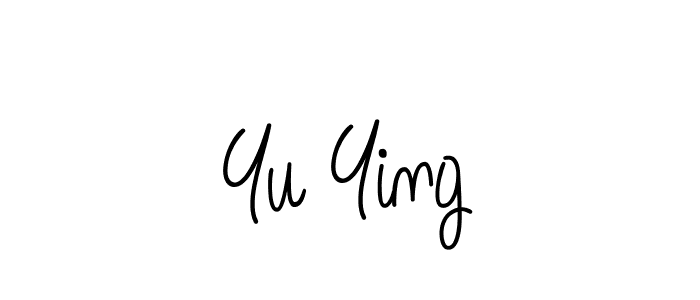 Use a signature maker to create a handwritten signature online. With this signature software, you can design (Angelique-Rose-font-FFP) your own signature for name Yu Ying. Yu Ying signature style 5 images and pictures png