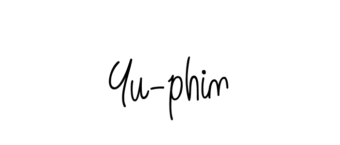 You should practise on your own different ways (Angelique-Rose-font-FFP) to write your name (Yu-phin) in signature. don't let someone else do it for you. Yu-phin signature style 5 images and pictures png
