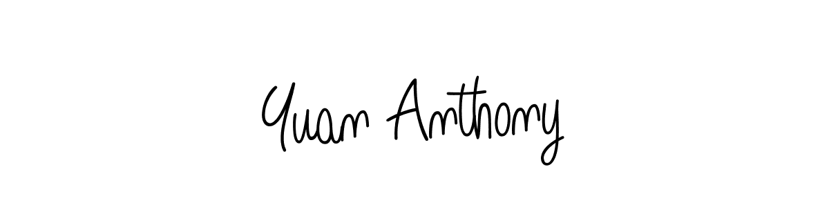 Create a beautiful signature design for name Yuan Anthony. With this signature (Angelique-Rose-font-FFP) fonts, you can make a handwritten signature for free. Yuan Anthony signature style 5 images and pictures png