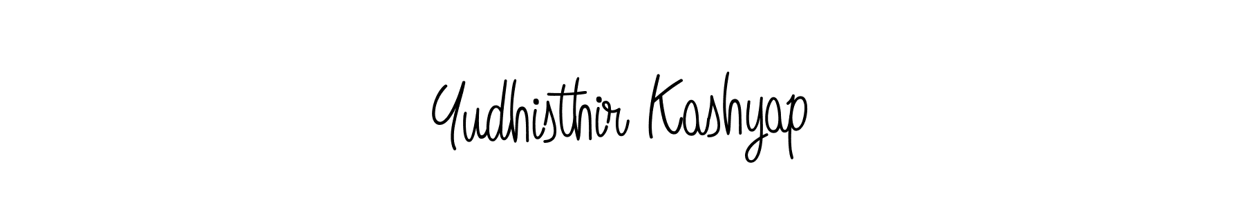 How to make Yudhisthir Kashyap signature? Angelique-Rose-font-FFP is a professional autograph style. Create handwritten signature for Yudhisthir Kashyap name. Yudhisthir Kashyap signature style 5 images and pictures png