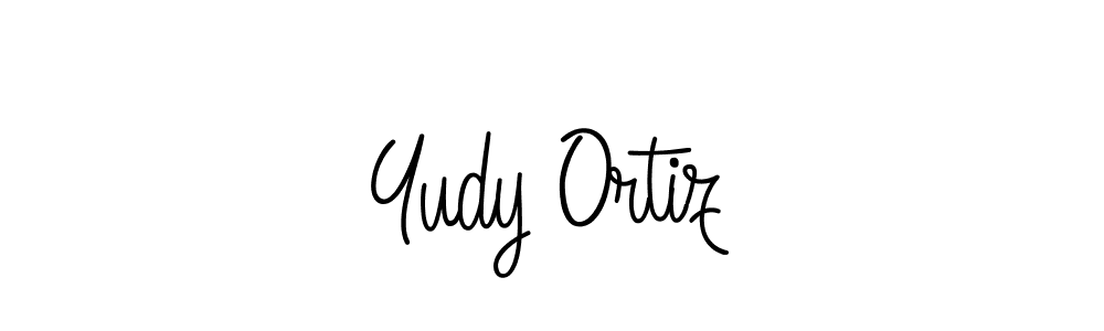 How to Draw Yudy Ortiz signature style? Angelique-Rose-font-FFP is a latest design signature styles for name Yudy Ortiz. Yudy Ortiz signature style 5 images and pictures png