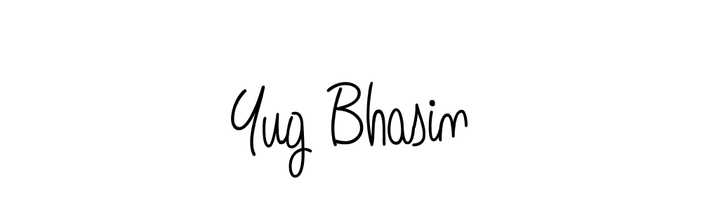 How to make Yug Bhasin signature? Angelique-Rose-font-FFP is a professional autograph style. Create handwritten signature for Yug Bhasin name. Yug Bhasin signature style 5 images and pictures png