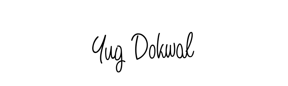 Create a beautiful signature design for name Yug Dokwal. With this signature (Angelique-Rose-font-FFP) fonts, you can make a handwritten signature for free. Yug Dokwal signature style 5 images and pictures png