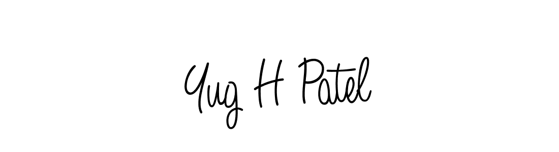 How to make Yug H Patel signature? Angelique-Rose-font-FFP is a professional autograph style. Create handwritten signature for Yug H Patel name. Yug H Patel signature style 5 images and pictures png